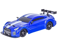 Kėbulas RC automobiliui Nissan GTR 1:16 mėlynas su LED apšvietimu