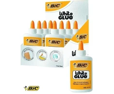 Klijai balti BIC 118 ml 8 vnt. rinkinys