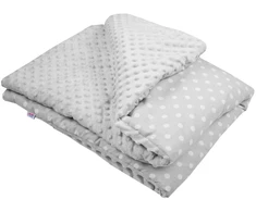 Kūdikių antklodė su užpildu New Baby pilka 80x102 cm