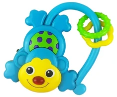 Kūdikių barškutis su garsais Baby Mix Monkey mėlynas