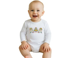 Kūdikių bodis su raštu New Baby Folk Pattern