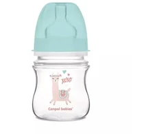 Canpolbabies CANPOL 35/220 EasyStart Exotic 120ml buteliukas nuo dieglių plačios burnos žalias