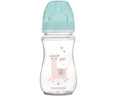 CANPOL 35/221 EasyStart Egzotiškas platus buteliukas nuo dieglių 240ml žalias