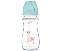 CANPOL 35/222 EasyStart Egzotiškas platus buteliukas nuo dieglių 300ml žalias