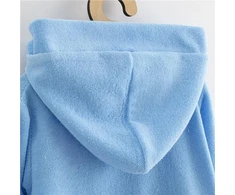 Kūdikių chalatas su gobtuvu New Baby Comfortably mėlynas, dydis 104/110