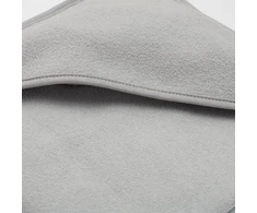 Kūdikių frotinis rankšluostis su gobtuvu New Baby BASIC 100x100 pilkos spalvos