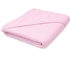 Kūdikių frotinis rankšluostis su gobtuvu New Baby 100x100 cm rožinis
