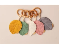 Kūdikių kramtukas New Baby Leaf pilkas