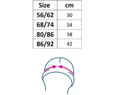 Kūdikių medvilninė kepurė New Baby Luxury mėlyna, dydis 92/98