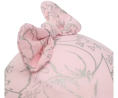 Kūdikių medvilninė kepurė su lanku New Baby NUNU rožinė, dydis 80 (9-12 mėn.)