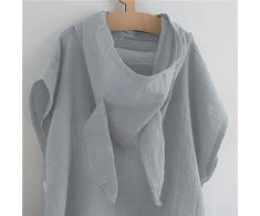 Kūdikių muslininis pončas New Baby Feeling sidabrinis, 80 cm, dydis M