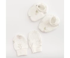 Kūdikių muslino kepuraitės ir pirštinės New Baby Zoe, universalus dydis