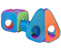 Dėlionė Kūdikių palapinė Baby Mix 3in1 oranžinė-mėlyna