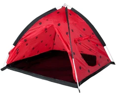 Kūdikių palapinė Baby Mix Ladybug su raudonu tuneliu