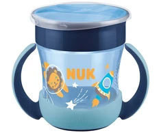 Kūdikių puodelis Mini Magic NUK Cup Night 160 ml mėlynas