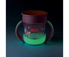 Kūdikių puodelis Mini Magic NUK Cup Night 160 ml rožinis