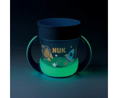Kūdikių puodelis Mini Magic NUK Cup Night 160 ml mėlynas