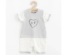 Kūdikių vasarinis medvilninis kombinezonas New Baby Hearts, dydis 68 (4-6 mėn.)