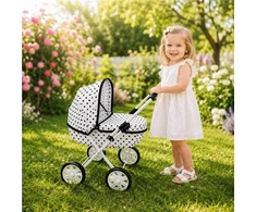 Dėlionė Kūdikių vežimėlis lėlėms New Baby Annie dots