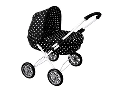Kūdikių vežimėlis lėlėms New Baby Annie juodas