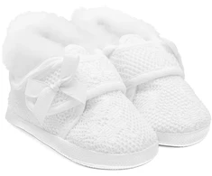 Kūdikių žieminiai batukai krikštynoms New Baby mergaitei, dydis 0-3 mėn.