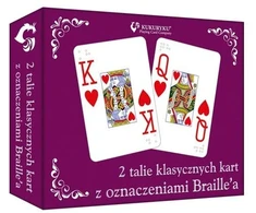 Kukuryku Žaidimo kortos su Brailio rašmenimis