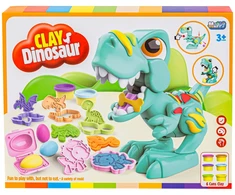Kūrybinis dinozauro modelis su lipdoma mase ir priedais
