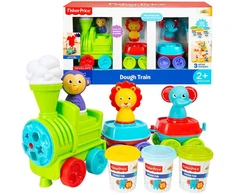 Kūrybinis rinkinys su žaidimų tešla Fisher-Price traukinys