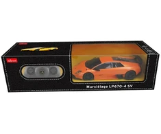 Lamborghini Murciélago R/C mastelis 1:24 Rastar 39000 nuotoliniu būdu valdomas automobilis oranžinis