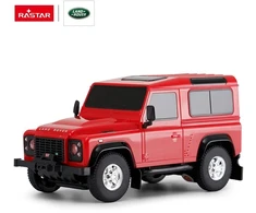 Land Rover Defender mastelio 1:24 Rastar 78500 raudonas valdomas automobilis
