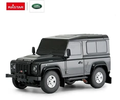 Land Rover Defender mastelio 1:24 Rastar 78500 valdomas juodas automobilis