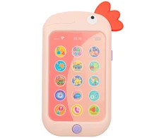 Lavinamasis žaislinis telefonas Baby Mix rožinis