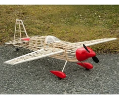 Lėktuvo modelis Edge Model 1:14 Guilows su lazeriu pjaustytais elementais