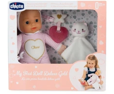 Lėlė su minkštu žaislu ir kramtuku Chicco