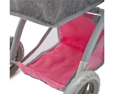 Lėlių vežimėlis 2in1 Baby Mix Sophie rožinis-pilkas