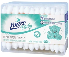 Linteo 65 vnt. popieriniai vatos pagaliukai, 100 % natūralūs
