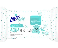 Linteo Baby AQUA SENSITIVE drėgnos kūdikių servetėlės, 48 vnt.