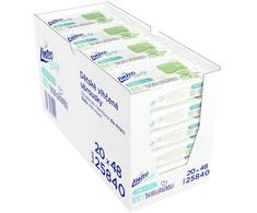 Linteo kūdikių drėgnos servetėlės 100 % biologiškai skaidžios, 48 vnt.