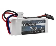 LiPo akumuliatorius Redox 700 mAh 7,4 V 20C JR jungtimi
