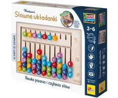 Lisciani Medinė Montessori raidžių dėlionė žodžiams mokytis