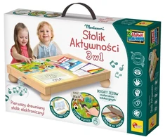 Lisciani Montessori edukacinis stalas 3in1 su apšvietimu