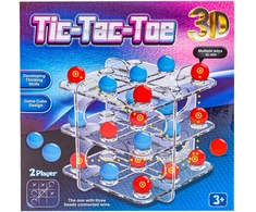Loginis 3D žaidimas Tic Tac Toe trijų eilių