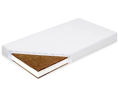 Lovytės čiužinys New Baby STANDARD 80x40x8 cm kokosų putos-kokosas baltas