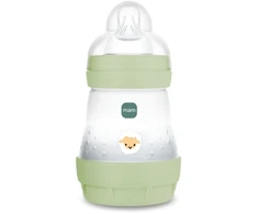 Mam Akcesoria 5915 PERFECT START ANTIKOLIKINIS BUTELIUKAS 160 ML, ŽALIAS, GAMTOS SPALVOS