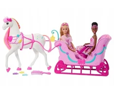 Mattel Barbė žaislinis arkliukas su rogėmis