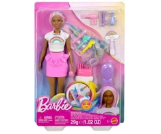 Mattel Lėlė Barbė su vaivorykštiniais plaukais