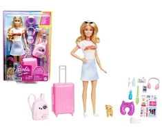 Mattel Lėlė Barbie su kelionės rinkiniu