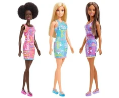 Mattel Lėlės Barbie su spalvotomis suknelėmis 6 vnt