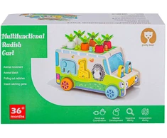 Medinis edukacinis automobilis su kaladėlėmis ir vabzdžių gaudykle