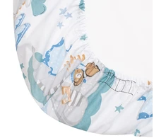 Medvilninė paklodė vežimėliui New Baby Dragon 35x75 cm